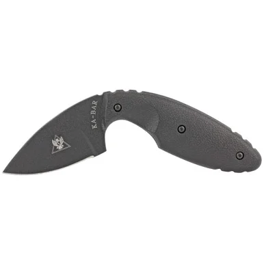 KA-BAR TDI Law Enforcement Knife, Fixed Blade, Black Matte Finish