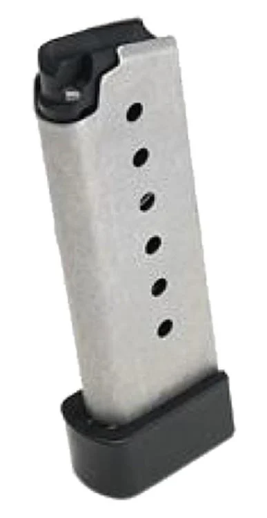 Kahr Arms Magazine, 380ACP, 7rd, Fits Kahr CW and P Models, Grip Extension, Stainless