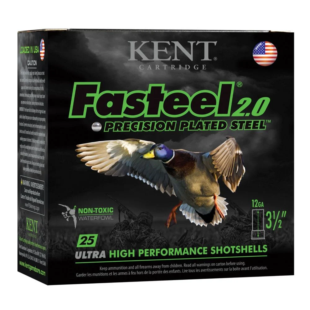 Kent Cartridge K1235FS40BB Fasteel 2.0 12 Gauge 3.50" 1 3/8 oz 1550 fps BB Shot Shotgun Ammo - 25 Rounds - 117608