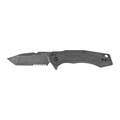 Kershaw Analyst, 3.25" BlackWash Blade, Black Handle