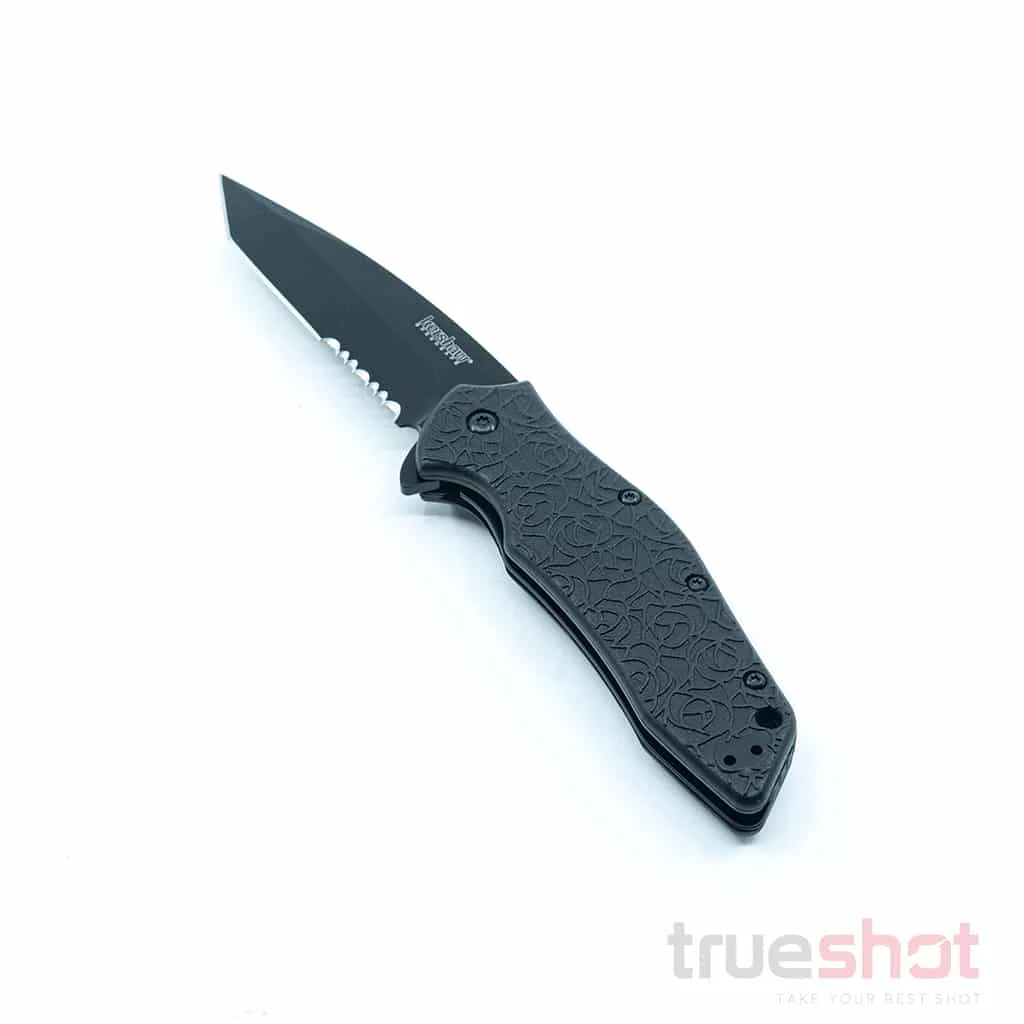 Kershaw - Kuro Serrated - Black GFN - Black - 8Cr13MoV - 3.125"