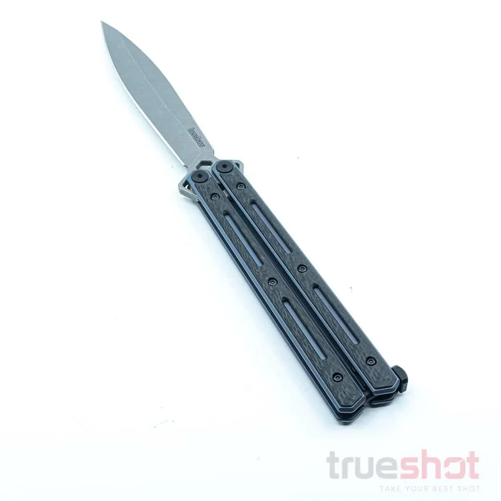 Kershaw - Lucha Balisong - Carbon Fiber/Titanium - Stonewash - CPM 20CV - 4.70"