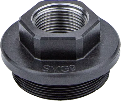 KGM Suppressors SMG9, Direct Thread Adapter, Black Nitride Steel