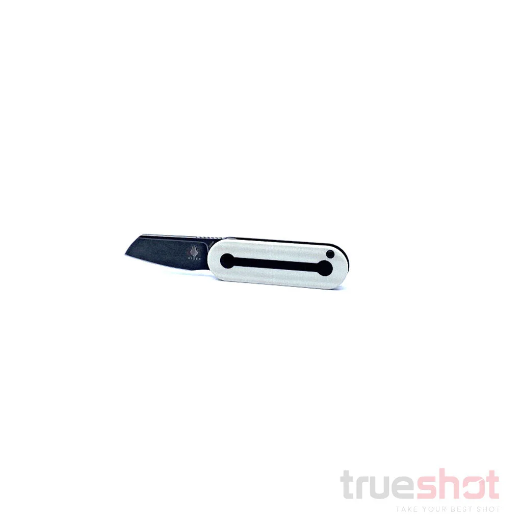 Kizer -Mini Bay -Black-SW-White- G-10 - CPM S35VN - 1.875"