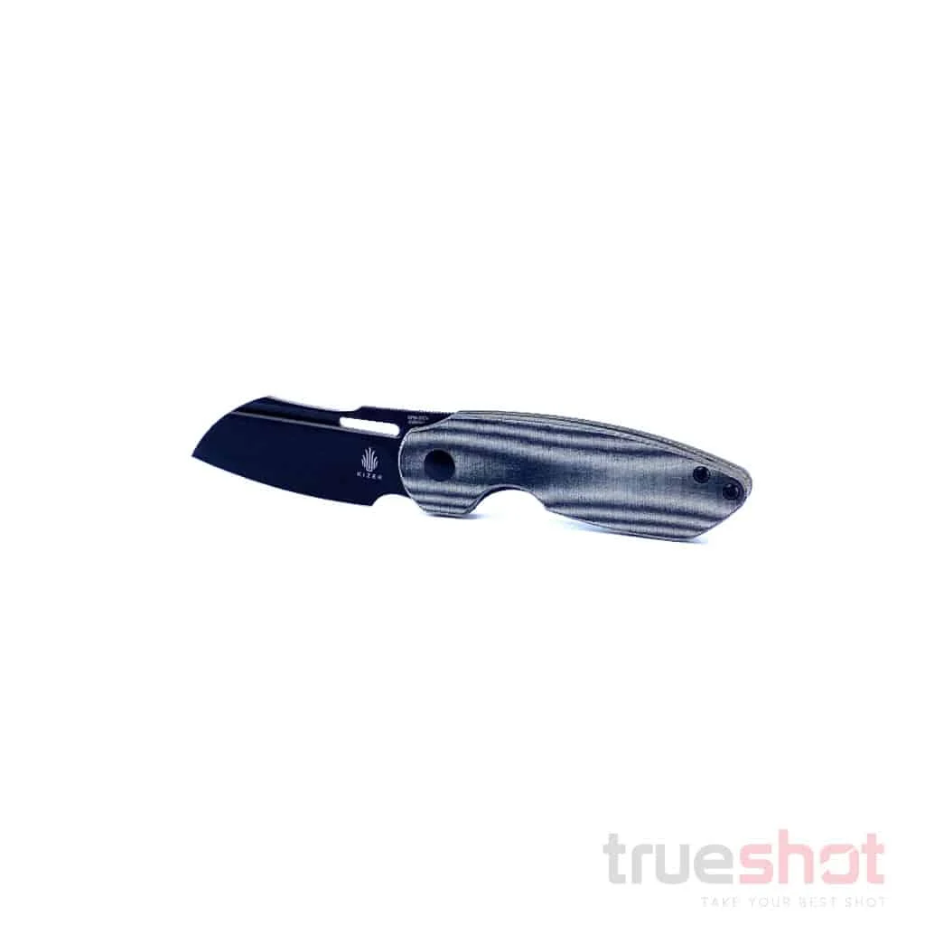 Kizer - October -Black - Micarta - CPM 20CV - 2.875"
