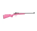 KSA Crickett Rifle 22 LR Single Shot Black Synthetic Stock Pink