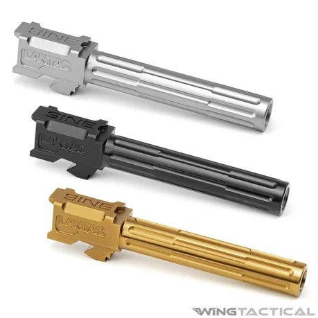 LANTAC 9INE Non-Threaded Fluted Barrel for Glock 17