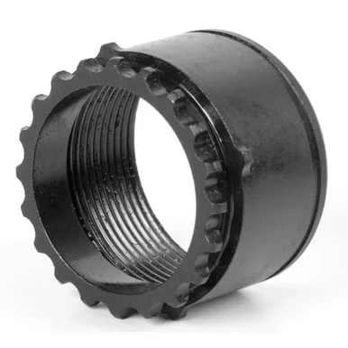LBE Unlimited AR 308 Barrel Nut, .308 Barrel Nut, 4130 Steel, Phosphate Finish