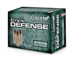 Liberty Civil Defense 38 Special Ammo 50 Grain Fragmenting Copper Hollow Point Lead Free