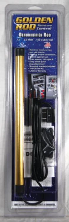 Lockdown Golden Rod 12" Dehumidifier Rod 110/120V Gold