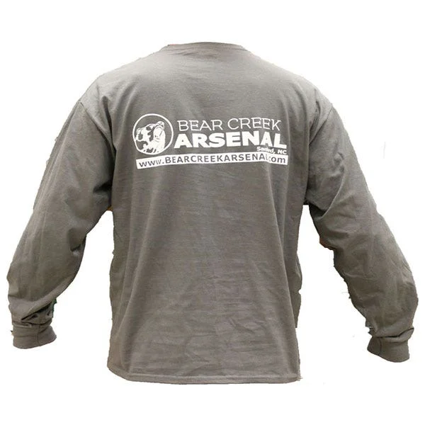 BCA Grey Gildan 6 oz. Ultra Cotton Long Sleeve T-Shirt