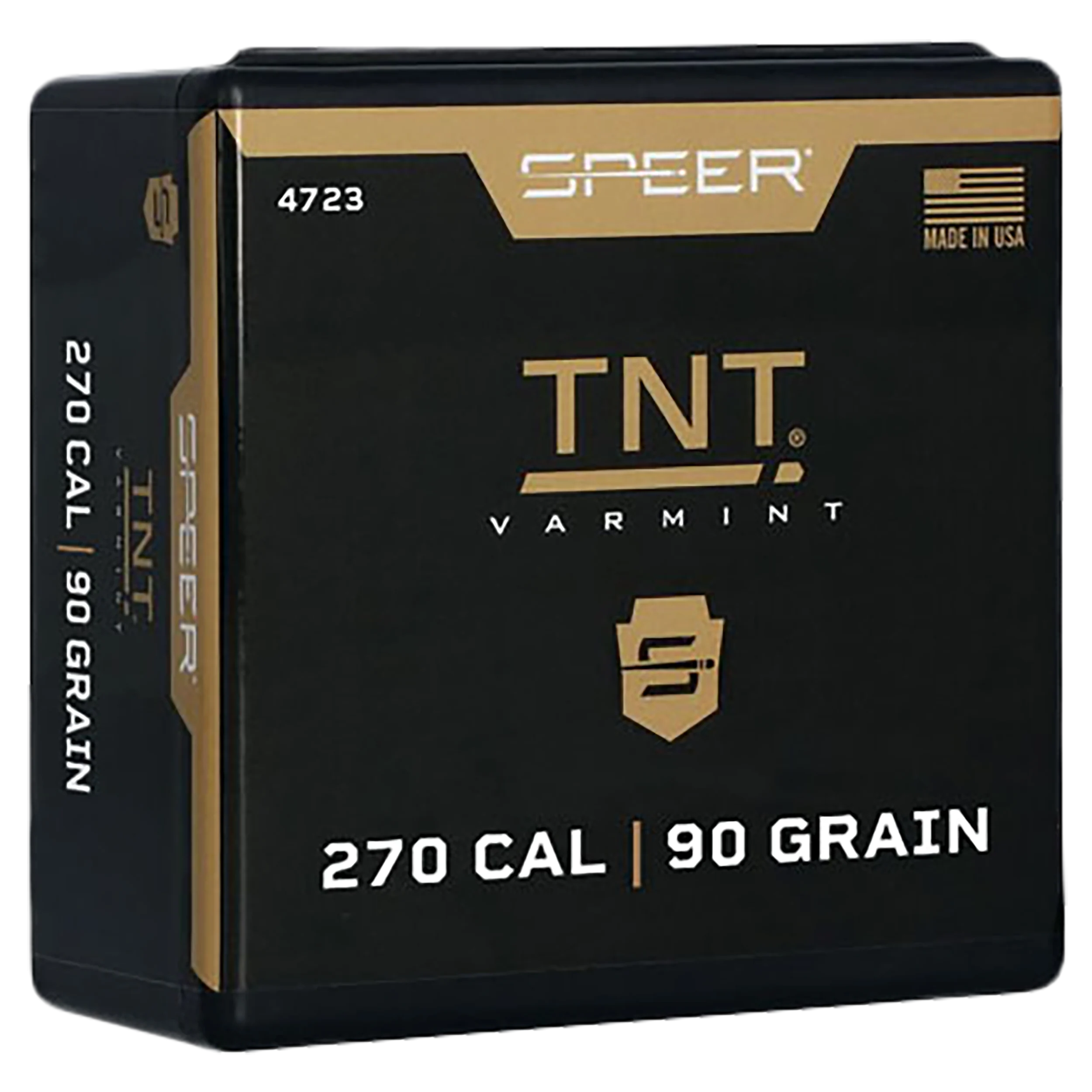 Speer 270 Caliber 90 Grain TNT Hollow Point Value Pack 650/Box (4723), Not Loaded