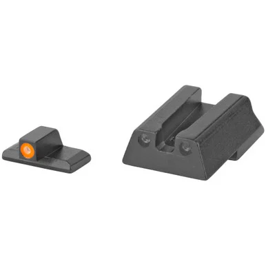 Meprolight Hyper-Bright, Self Illuminated Fixed Night Sight Set, Orange Front/Green Rear, Fits HK VP9