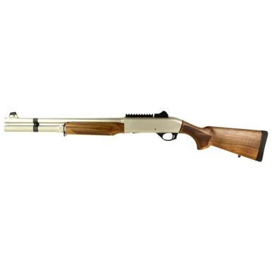 Military Armament Corp MAC 2 Tactical Marine Wood, 12GA, 18.50" Barrel, 5 Rds, Electroless Nickel Marine Finish