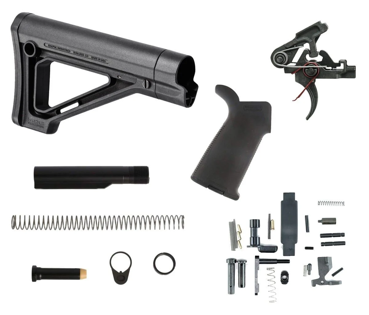 Dirty Bird Magpul MOE Fixed 2-Stage Lower Build Kit