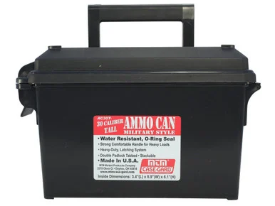 MTM AC30T-40, Ammo Can, Water-Resistant, Black