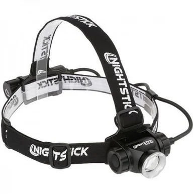 Nightstick USB-4708B, Adjustable Beam Headlamp, USB Rechargeable, Black