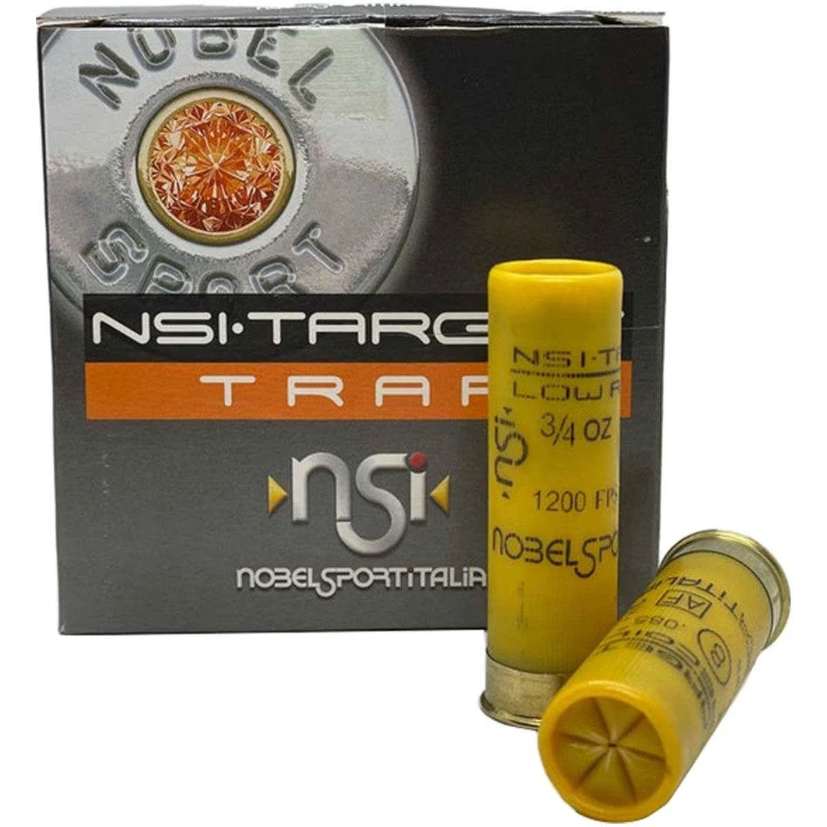 NOBEL SPORT 20GA TARGET TRAP 2 3/4'' #8 SHOT 1210 FPS 250 ROUND Shotgun Ammo - 250 Rounds - ANS208