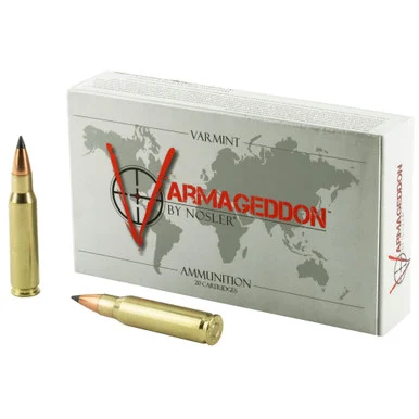 Nosler Varmageddon, 308 Winchester, 110 Gr, Flat Base Tipped, 20 Rds