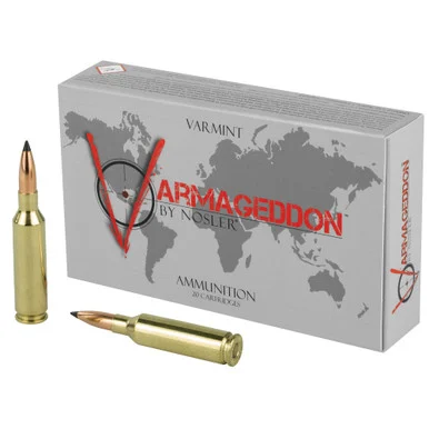 Nosler Varmageddon, 6MM Creedmoor, 70 Gr, Flat Base Tipped, 20 Rds