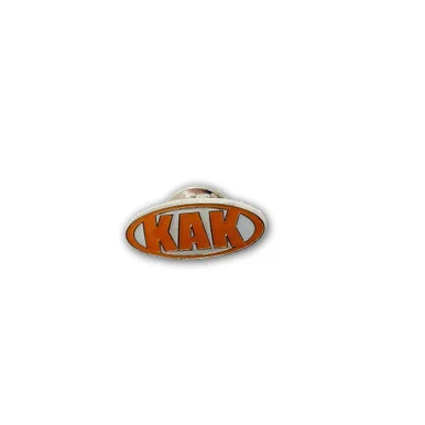Orange KAK Industry Lapel Pin