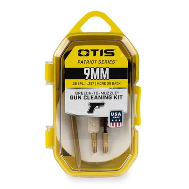 Otis FG-701-9MM Patriot Series Pistol Cleaning Kit, 9MM, Breech-to-Muzzle Cleaning, Made in USA