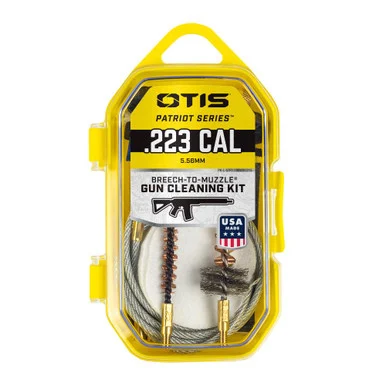 Otis Patriot Series Rifle Cleaning Kit, .223 Cal, Breech-to-Muzzle Cleaning, Made in USA