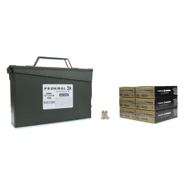 Federal Premium HST 9mm 147 Gr JHP 300 Rounds In Heavy Duty Ammo Can