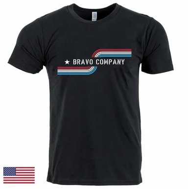 Patriot Tee S/S, Mod 36 (Black/Red, White, & Blue)