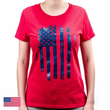 Patriot Women's Tee S/S, Mod 14 (Red/Blue)