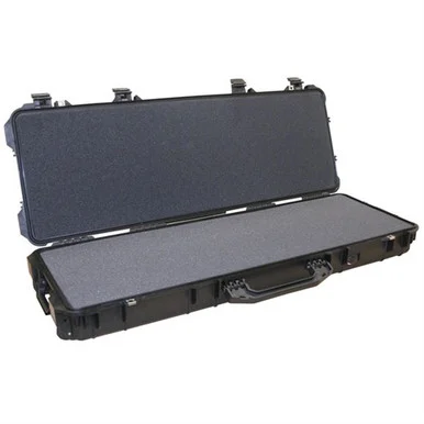 Pelican 1720 Protector Gun Case, Black, Hard Polypropylene, 42" Interior, Waterproof, Shock-Resistant