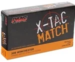PMC Ammo X-Tac Match 308 Winchester Ammo 168 Grain Open Tip Match - 308XM