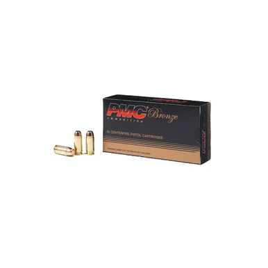 PMC Bronze 40 S&W 180 Grain FMJ Ammo, 50 Round Box (40E)