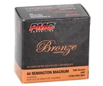 PMC Bronze 44 Remington Magnum Ammo 180 Grain Jacketed Hollow Point - PMC44B