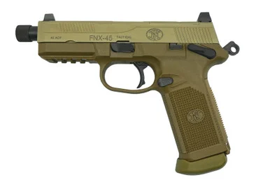 Pre-Owned FN FNX-45 Tactical, .45 ACP, 5.30" Barrel, 15 Rds, Flat Dark Earth