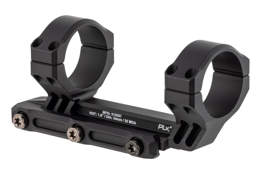 Primary Arms 34mm PLx Cantilever Mount - 1.5“ Height - 20 MOA Cant - PA-PLX-CM-34-1.5-20-AR10