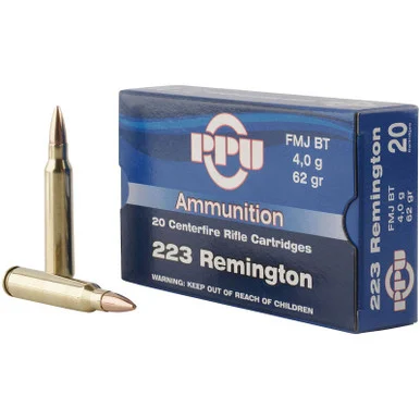 Prvi Partisan 223 REM 62GR FMJBT, 20 Rounds