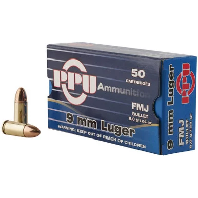 Prvi Partisan 9mm Luger FMJ 124gr, 50 Rds