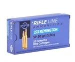 Prvi Partizan 222 Remington Ammo 50 Grain Soft Point - PP222
