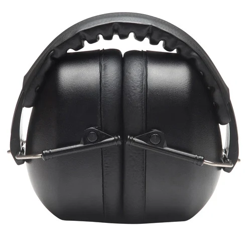 Pyramex Ear Muffs, 27dB, Over the Head, Black