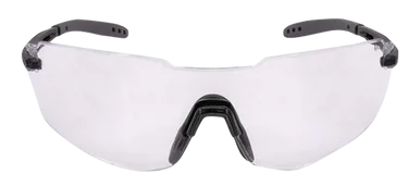 Radians Oblivion Safety Glasses, Clear Lens, Black Frame, Rubber Nose Piece