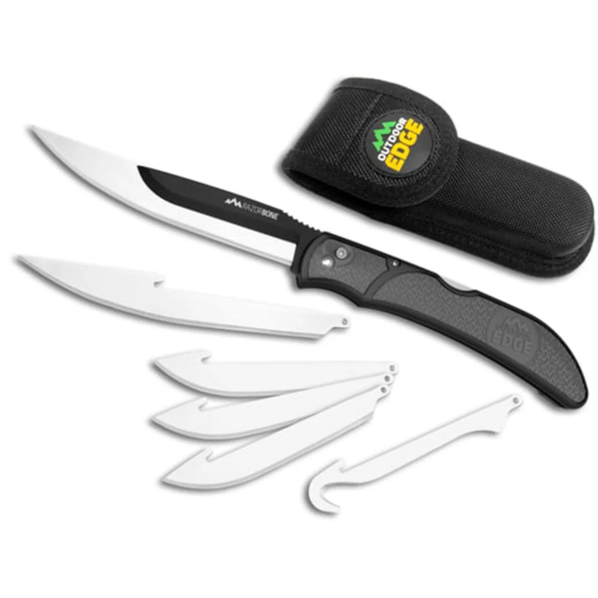 Outdoor Edge RAZOR-BONE Gray, 6-Blade Combo Set - RBY-10C