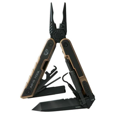 Real Avid AR-15 Tool, Stainless Steel, G10 Grip, Black Oxide Finish