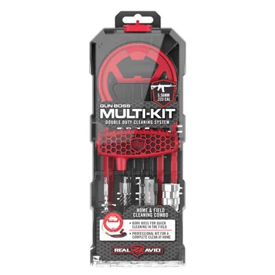Real Avid Gun Boss, Cleaning Kit, .223/5.56MM Rifle, Brass & Nylon Brushes