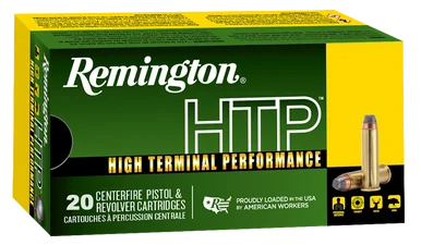 Remington Ammunition 21453 HTP, 45 ACP, 185gr Jacketed Hollow Point, 20 Rds, Brass