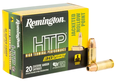 Remington Ammunition R20019, 30 Super Carry, 100gr Jacketed Hollow Point, 20 Rds