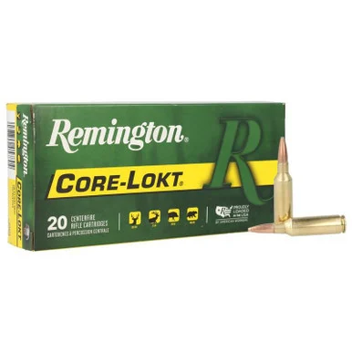 Remington Core-Lokt Rifle Ammunition, 7mm Rem SAUM, 150 gr PSP, 20 Rds