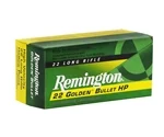Remington Golden Bullet 22 Long Rifle Ammo 36 Grain Plated Lead Hollow Point - 1622
