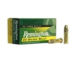 Remington Golden Bullet 22 Long Rifle Ammo 40 Grain Plated Lead Round Nose - 1522