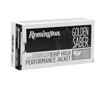 Remington Golden Saber 9mm Ammo 124 Grain +P Brass Jacketed Hollow Point - GS9MMDB